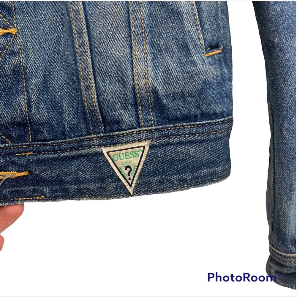 Guess Dillon Embroidered Flags Jacket Size Small - Picture 4 of 8